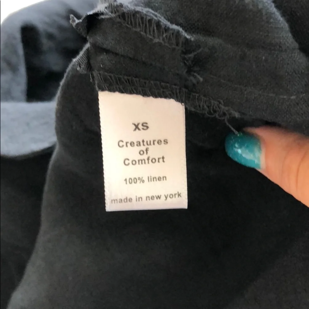 • Creatures of Comfort • Linen Black Mini Skirt XS